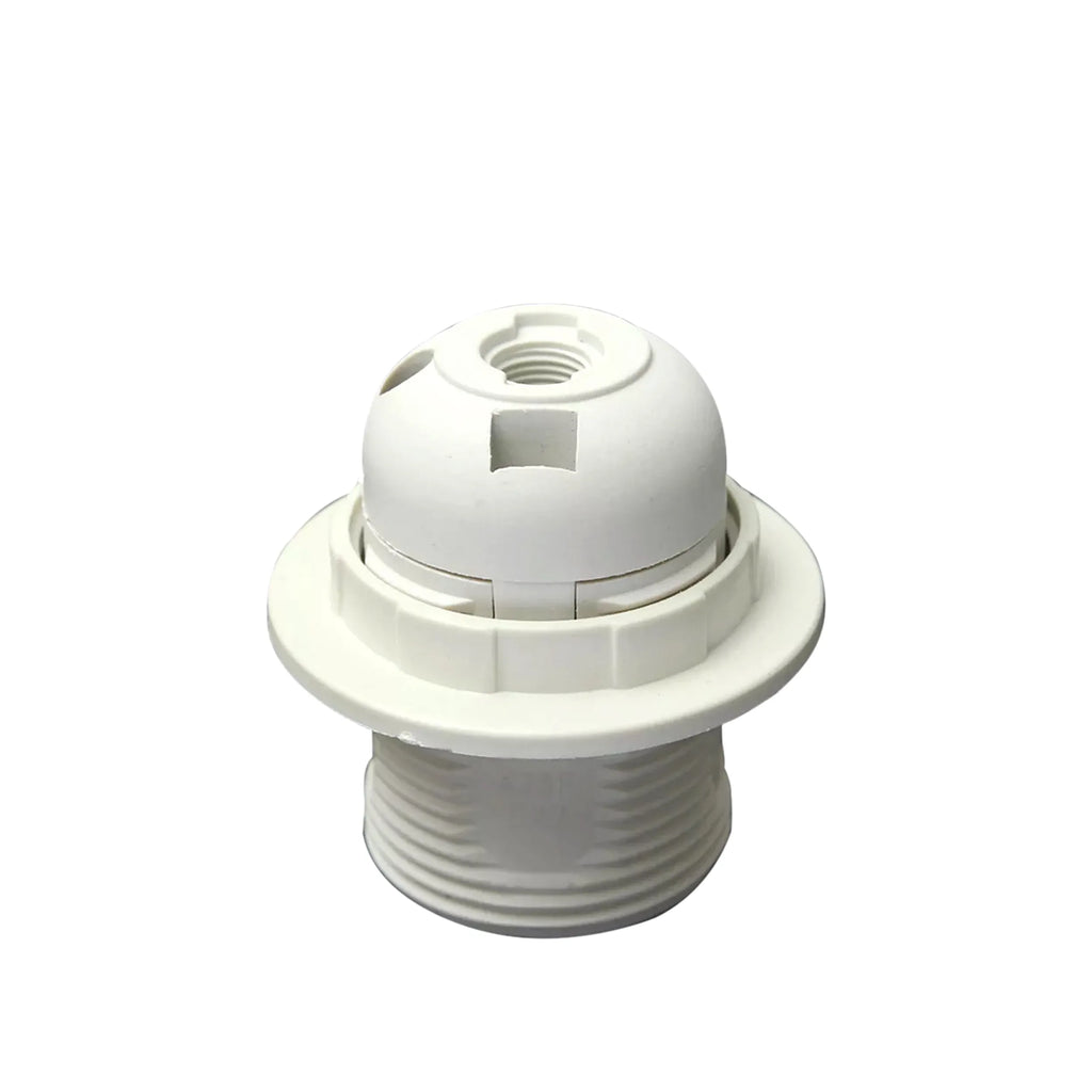5Pack E27 Light Bulb,Pendant Socket Holder Screw White Plastic Lamp holder ~4368