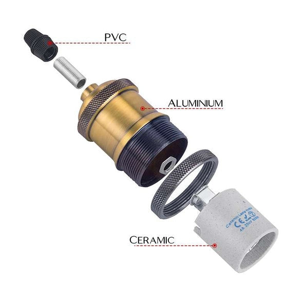 E27 Pendant Light PVC Cable Lamp Short Holder Fitting~2150